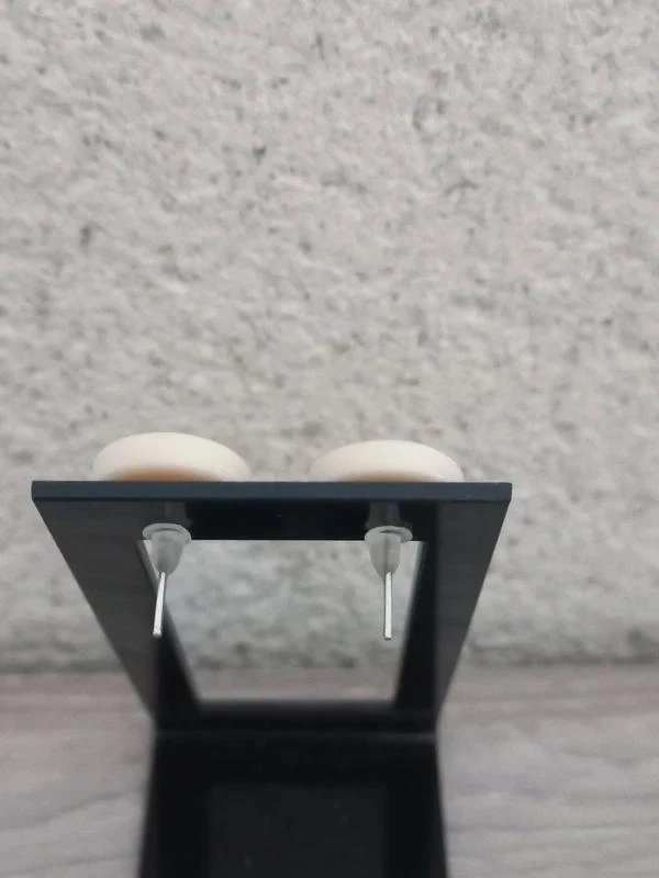 Paar lichtroze 'M&M's' oorbellen – photo 2